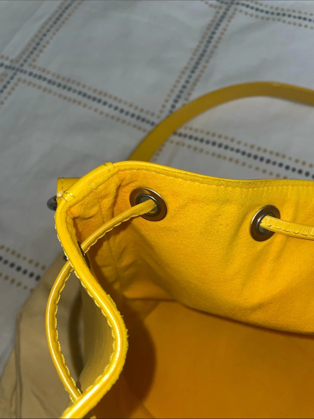 Louis Vuitton Yellow Citron Epi Leather Drawstring Noe BB Bucket Bag